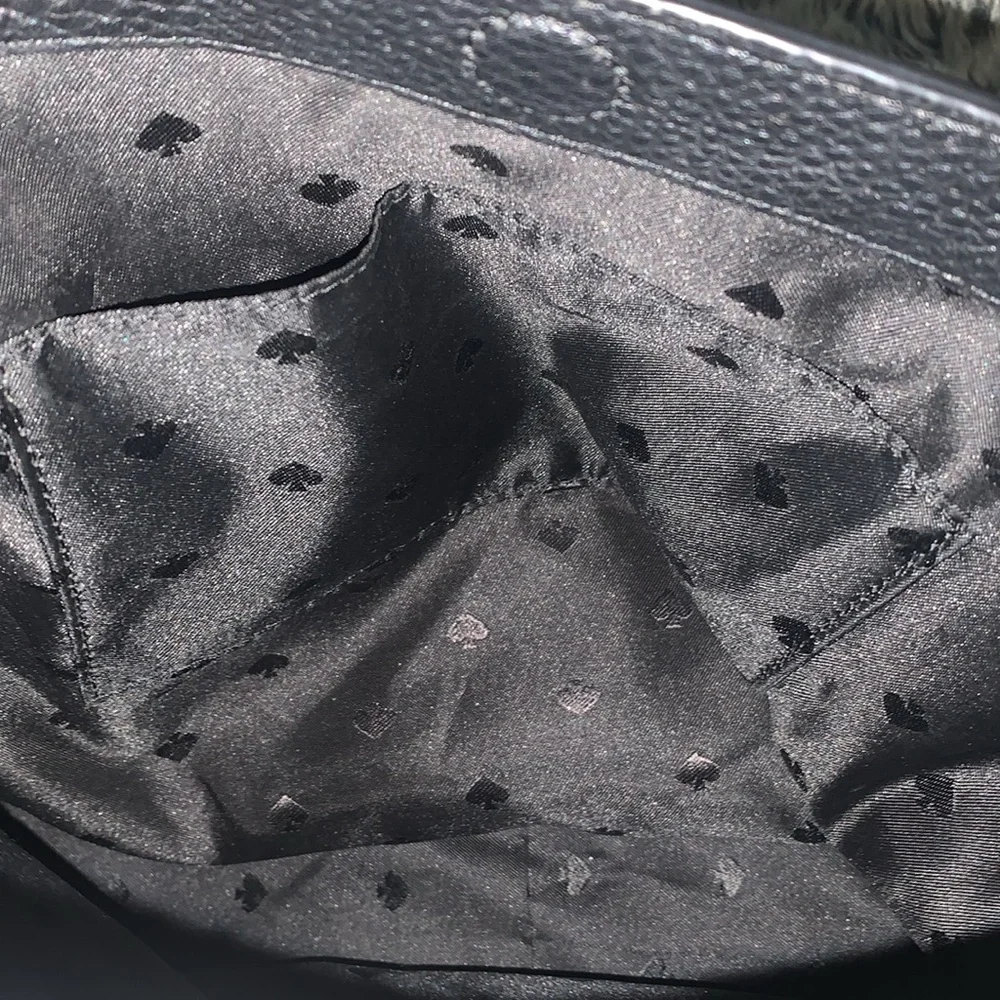 Kate Spade Black Pebbled Leather Shoulder/Crossbody Bag - Picture 14 of 15